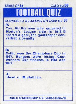 1969-70 Anglo Confectionery Football Quiz #58 Roger Hunt Back