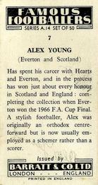 1966-67 Barratt & Co. Famous Footballers (A14) #7 Alex Young Back