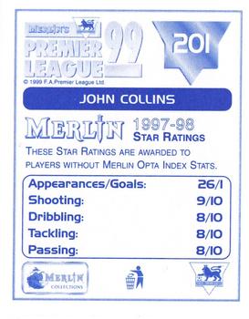1998-99 Merlin Premier League 99 #201 John Collins Back