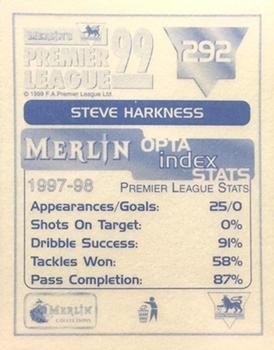 1998-99 Merlin Premier League 99 #292 Steve Harkness Back