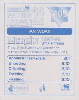 1998-99 Merlin Premier League 99 #405 Ian Woan Back