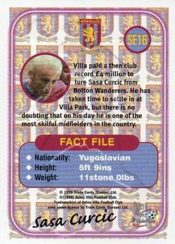 1998 Futera Aston Villa Fans Selection - Special Edition Foil #SE16 Sasa Curcic Back