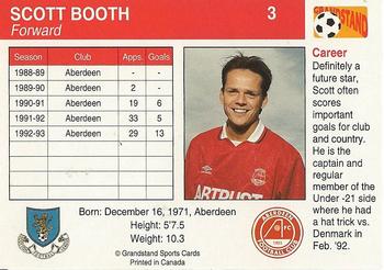 1993-94 Grandstand Footballers #3 Scott Booth Back