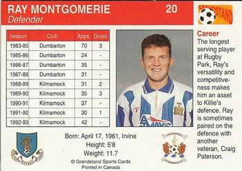 1993-94 Grandstand Footballers #20 Ray Montgomerie Back