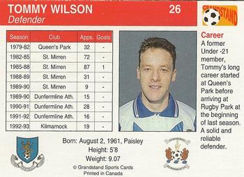 1993-94 Grandstand Footballers #26 Tommy Wilson Back