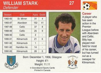 1993-94 Grandstand Footballers #27 William Stark Back