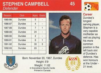 1993-94 Grandstand Footballers #45 Steve Campbell Back
