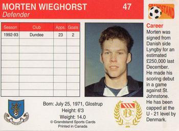 1993-94 Grandstand Footballers #47 Morten Wieghorst Back