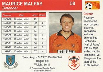1993-94 Grandstand Footballers #58 Maurice Malpas Back