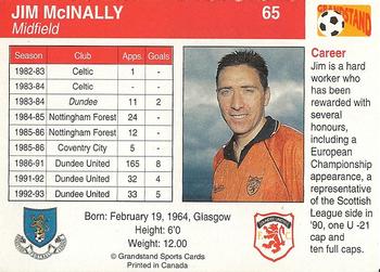 1993-94 Grandstand Footballers #65 Jim McInally Back