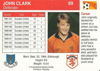 1993-94 Grandstand Footballers #69 John Clark Back