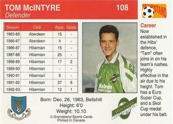1993-94 Grandstand Footballers #108 Tom McIntyre Back