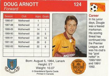 1993-94 Grandstand Footballers #124 Doug Arnott Back