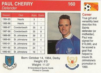 1993-94 Grandstand Footballers #160 Paul Cherry Back