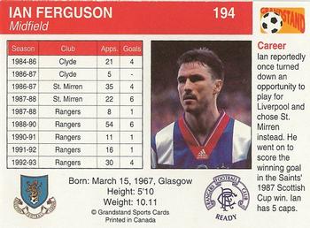 1993-94 Grandstand Footballers #194 Ian Ferguson Back