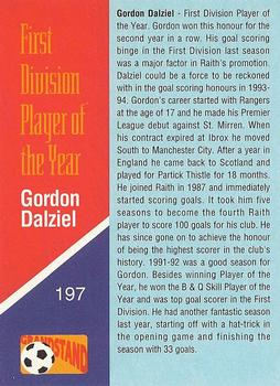 1993-94 Grandstand Footballers #197 Gordon Dalziel Back