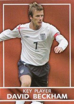 2005 Topps England - Red Foil #S5 David Beckham Front