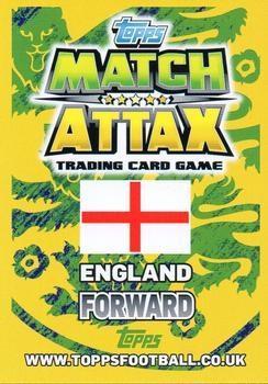 2014 Topps Match Attax England World Cup - Limited Edition Silver #LE1 Wayne Rooney Back