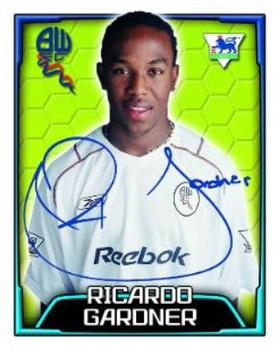 2003-04 Merlin F.A. Premier League 2004 #133 Ricardo Gardner Front