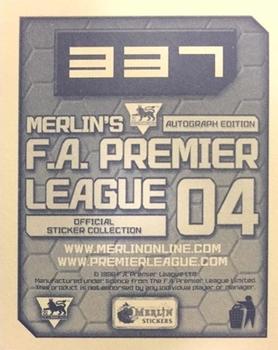 2003-04 Merlin F.A. Premier League 2004 #337 John Arne Riise Back