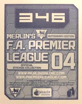 2003-04 Merlin F.A. Premier League 2004 #346 Danny Murphy Back
