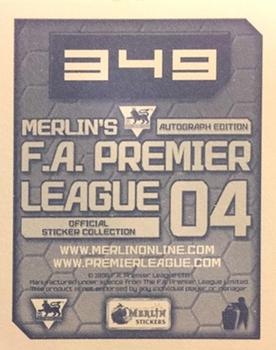 2003-04 Merlin F.A. Premier League 2004 #349 John Welsh Back