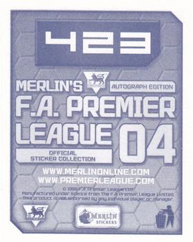 2003-04 Merlin F.A. Premier League 2004 #423 Robbie Stockdale Back