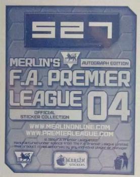 2003-04 Merlin F.A. Premier League 2004 #527 Kasey Keller Back
