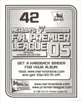 2004-05 Merlin F.A. Premier League 2005 #42 Martin Laursen Back