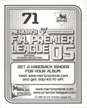 2004-05 Merlin F.A. Premier League 2005 #71 Stephen Clemence Back