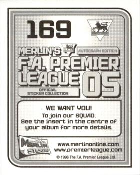 2004-05 Merlin F.A. Premier League 2005 #169 Francis Jeffers Back