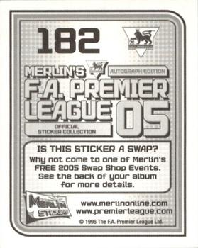 2004-05 Merlin F.A. Premier League 2005 #182 Paulo Ferreira Back