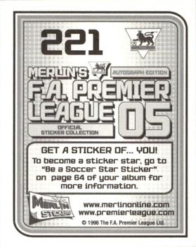 2004-05 Merlin F.A. Premier League 2005 #221 Dougie Freedman Back