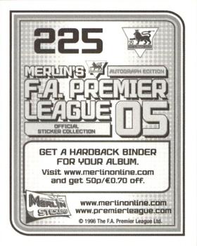 2004-05 Merlin F.A. Premier League 2005 #225 Andrew Johnson Back