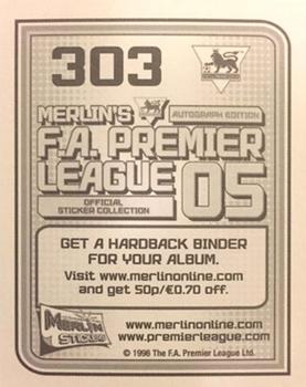 2004-05 Merlin F.A. Premier League 2005 #303 Jamie Carragher Back