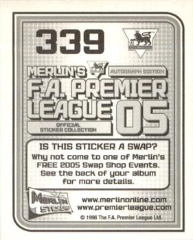 2004-05 Merlin F.A. Premier League 2005 #339 Steve McManaman Back