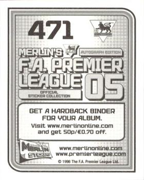 2004-05 Merlin F.A. Premier League 2005 #471 Andrew Griffin Back