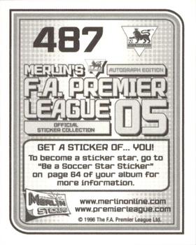 2004-05 Merlin F.A. Premier League 2005 #487 Harry Redknapp Back