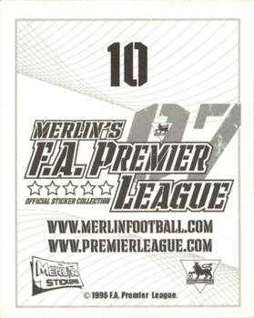 2006-07 Merlin F.A. Premier League 2007 #10 Kolo Toure Back