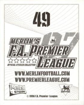 2006-07 Merlin F.A. Premier League 2007 #49 Juan Pablo Angel Back