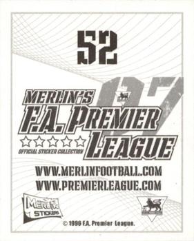 2006-07 Merlin F.A. Premier League 2007 #52 Luke Moore Back