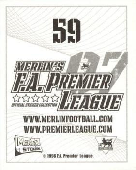 2006-07 Merlin F.A. Premier League 2007 #59 Stephane Henchoz Back