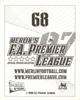 2006-07 Merlin F.A. Premier League 2007 #68 Robbie Savage Back