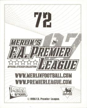 2006-07 Merlin F.A. Premier League 2007 #72 David Bentley Back