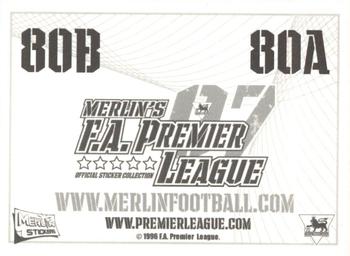 2006-07 Merlin F.A. Premier League 2007 #80 Kit Back