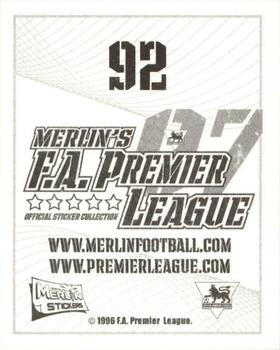 2006-07 Merlin F.A. Premier League 2007 #92 Ivan Campo Back
