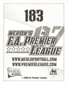 2006-07 Merlin F.A. Premier League 2007 #183 Mark Crossley Back