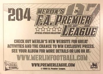2006-07 Merlin F.A. Premier League 2007 #204 Team Back