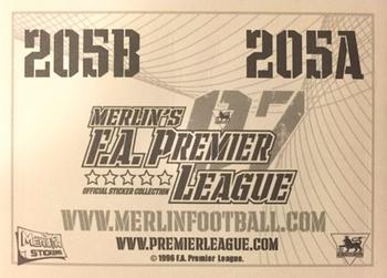 2006-07 Merlin F.A. Premier League 2007 #205 Kit Back