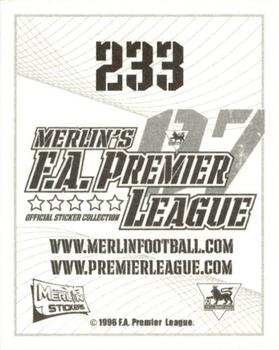 2006-07 Merlin F.A. Premier League 2007 #233 Nicky Weaver Back